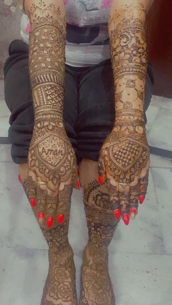 KP Mehndi and makeup